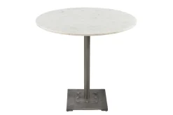 Bistrotisch Marmor weiss rund D 81