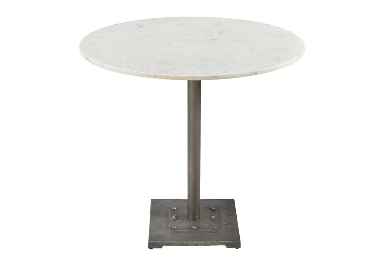 Bistrotisch Marmor weiss rund D 81