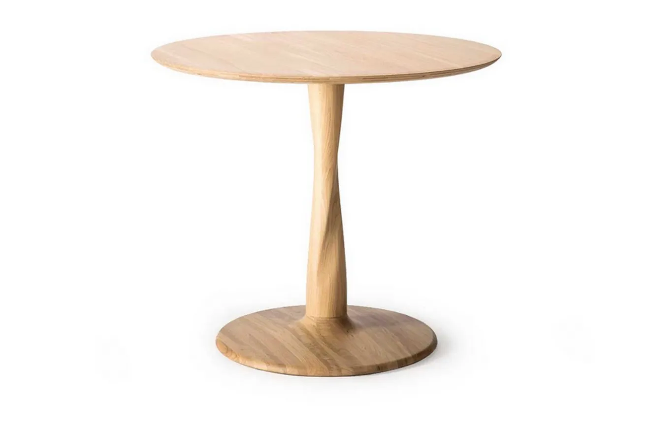 Bistrotisch Torsion Eiche natur D 70 cm
