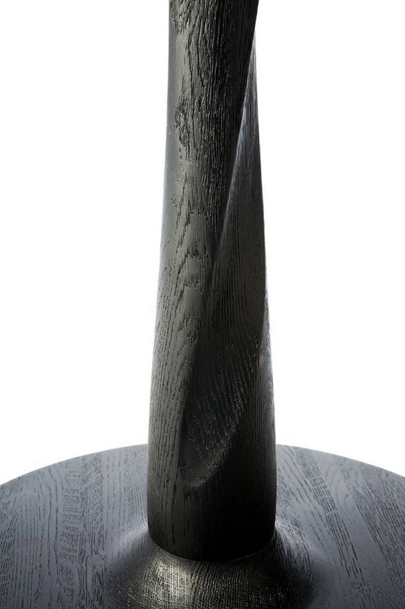 Bistrotisch Torsion Eiche schwarz D 90 cm