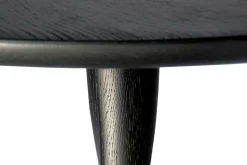 Bistrotisch Torsion Eiche schwarz D 70 cm