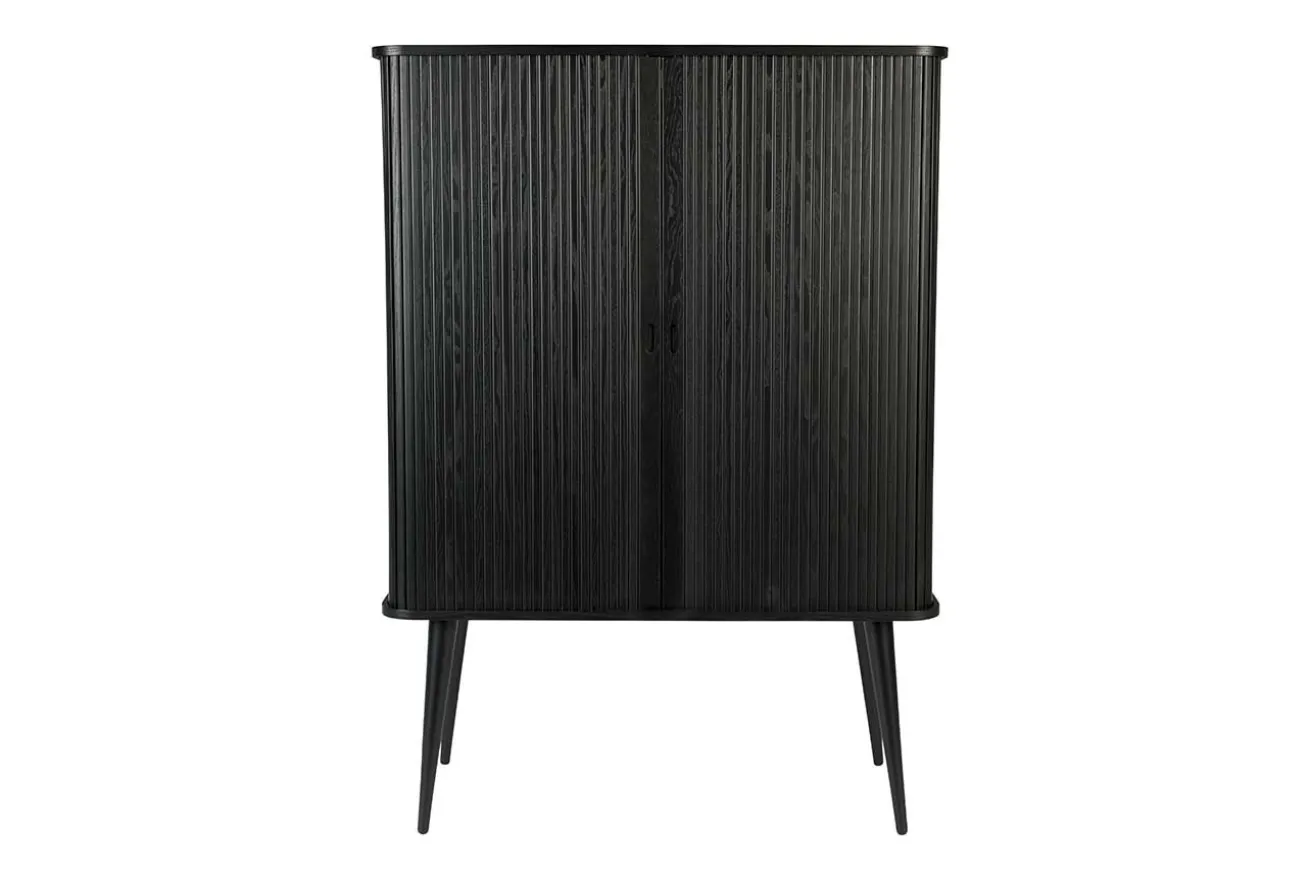 Buffetschrank Barbara Massivholz schwarz
