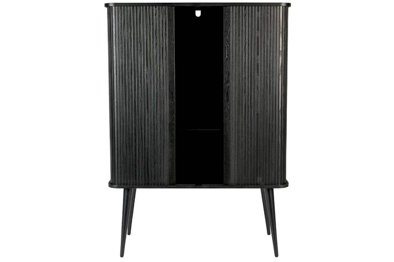 Buffetschrank Barbara Massivholz schwarz