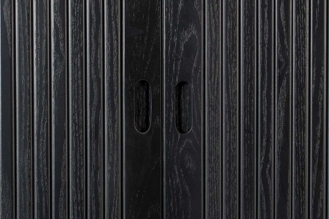 Buffetschrank Barbara Massivholz schwarz