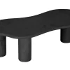 Couchtisch Curva schwarz B 130 cm