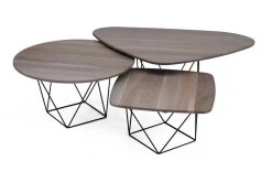 Couchtisch Design Eiche altgrau