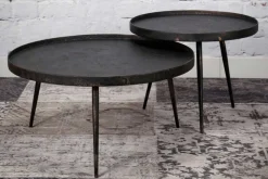 Couchtisch 2er Set Metall grau
