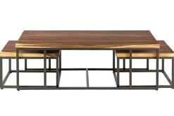 Couchtisch Flaire 3er Set Suarholz B 120 cm