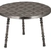 Couchtisch Metall silbergrau 64
