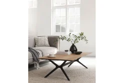 Couchtisch Metropole Teak Metall 130 x 38 cm
