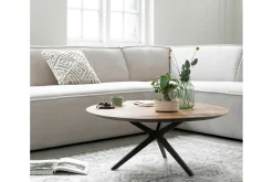 Couchtisch Metropole Teak Metall D 90 cm