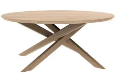 Couchtisch Mikado Eiche massiv rund D 100 cm