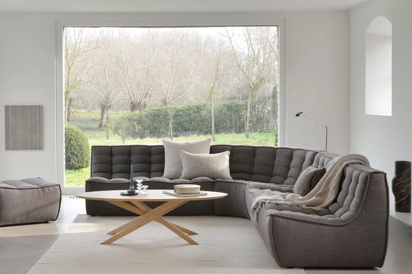 Couchtisch Mikado Eiche natur oval B 143 cm