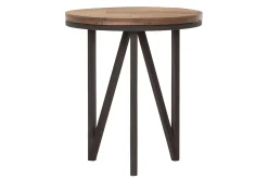 Couchtisch Odeon Teak natur D 40 cm