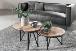 Couchtisch Odeon Teak natur D 40 cm
