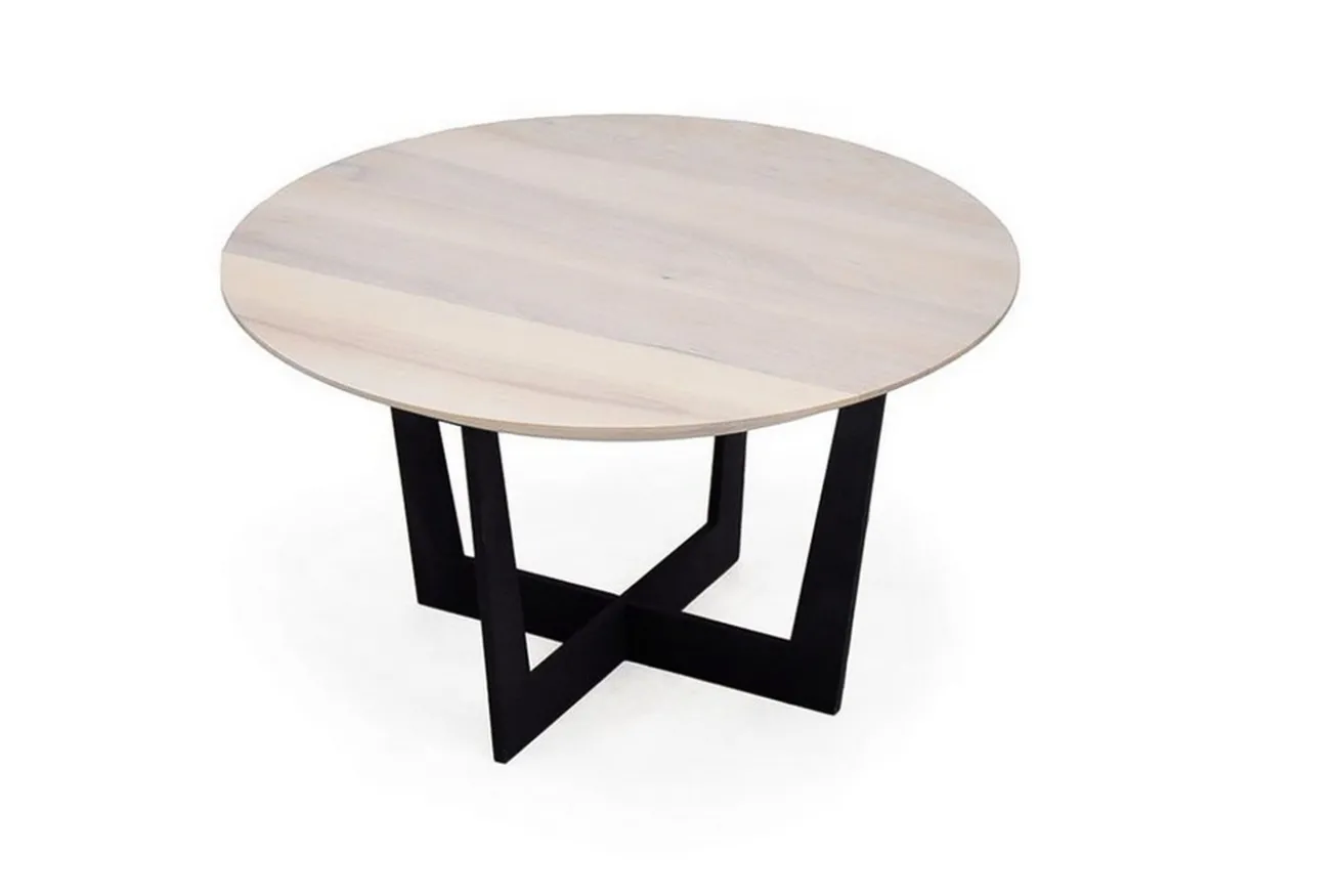 Couchtisch Round Ulme weiss
