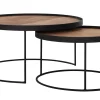 Couchtisch Set Highlight rund natur