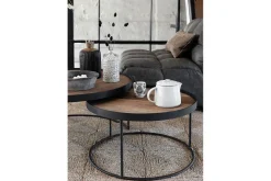 Couchtisch Set Highlight rund natur