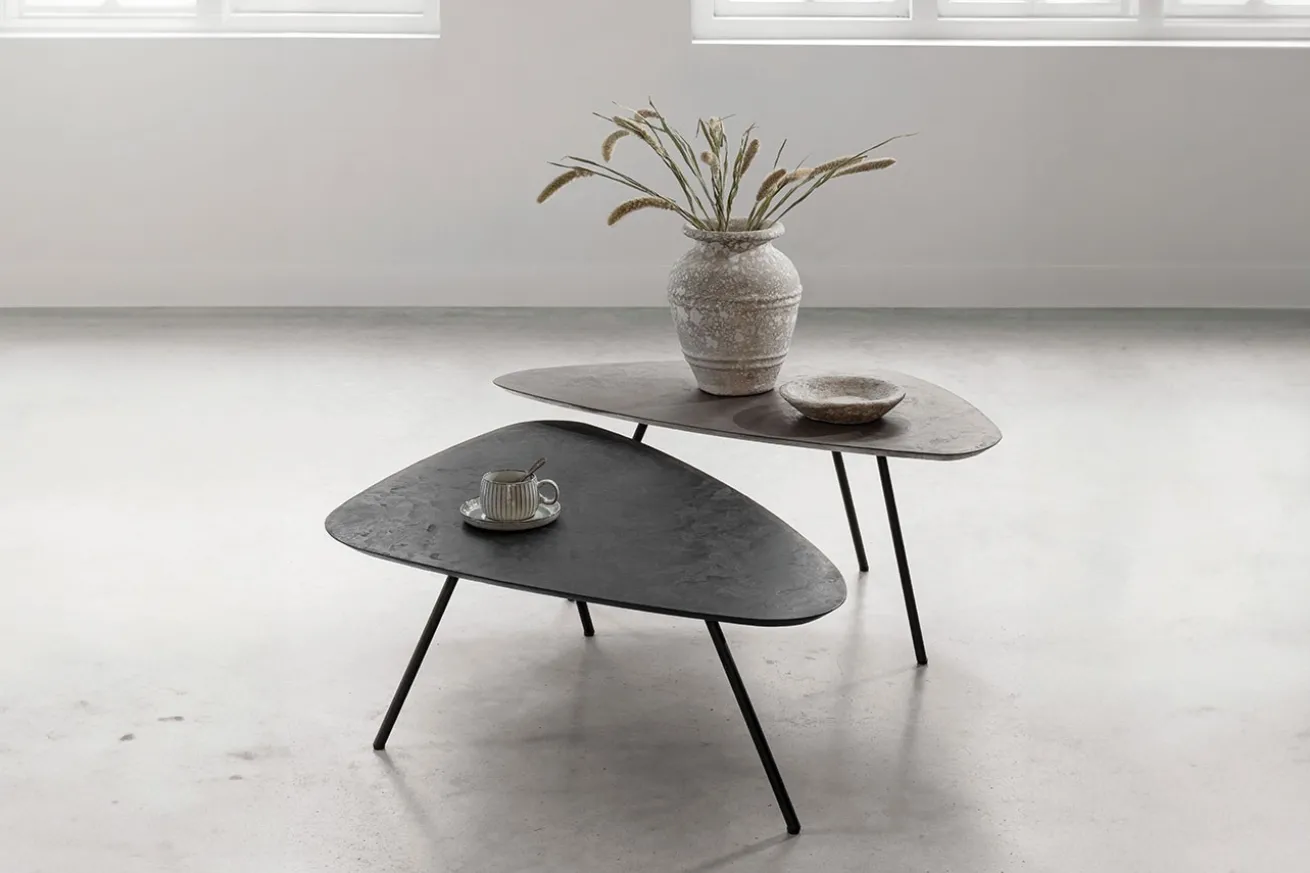 Couchtisch Set Plectro Air eckig 2-farbig