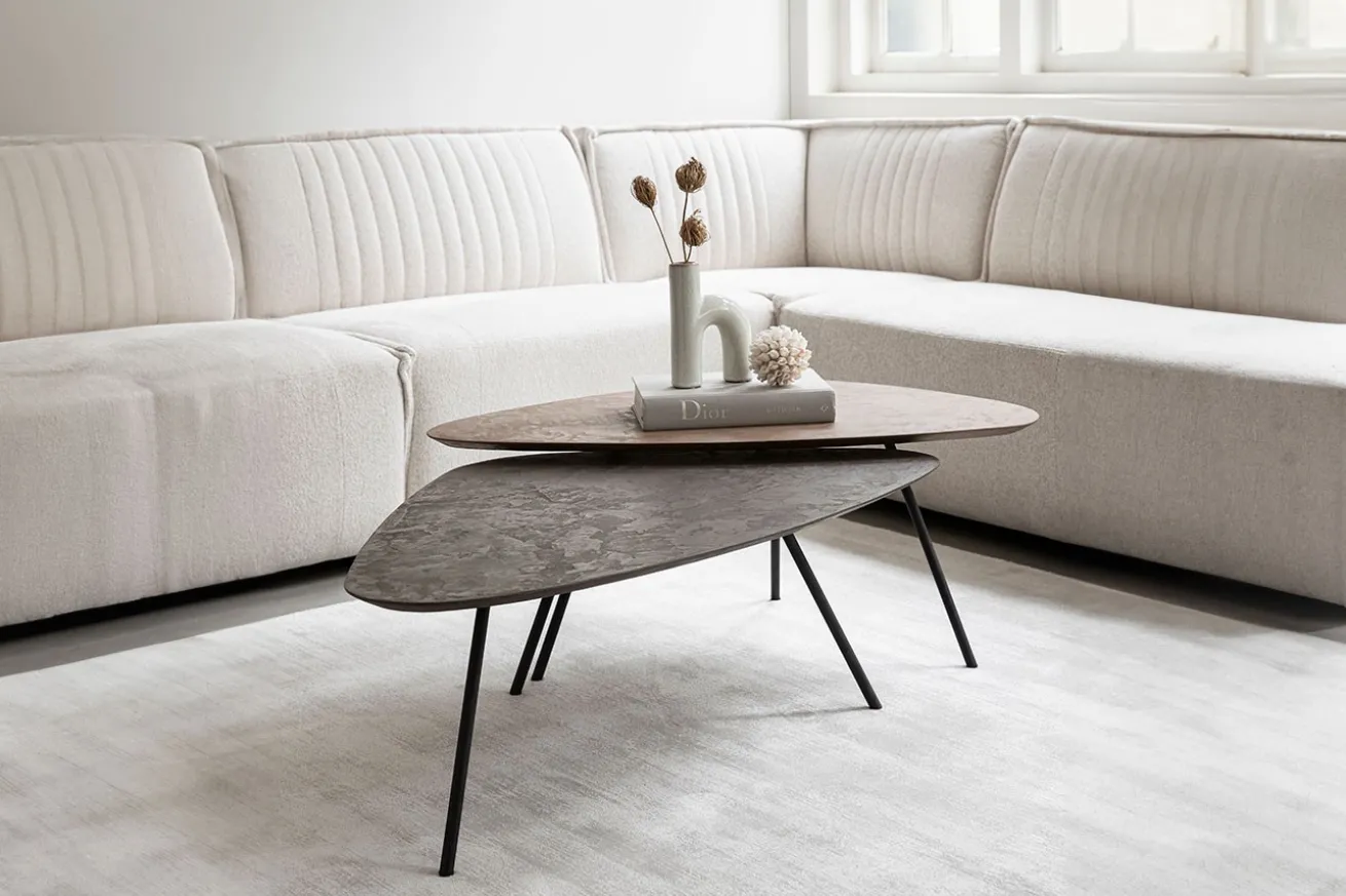 Couchtisch Set Plectro Air eckig 2-farbig