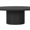 Couchtisch Silo Mortex rund schwarz