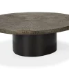 Couchtisch Slice antik bronze oval