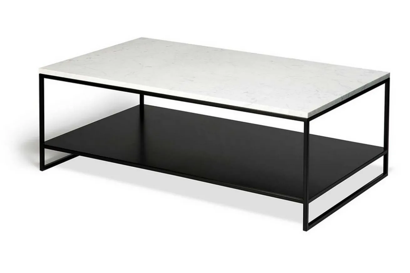 Couchtisch Stone Marmor weiss B 120 cm