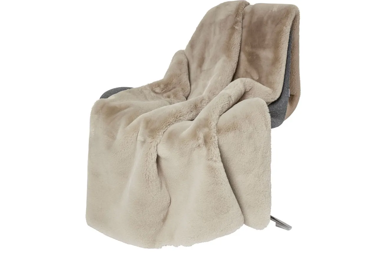Decke Fluffy taupe 120 x 180 cm
