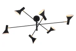 Deckenlampe Izmir Eisen schwarz