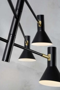 Deckenlampe Izmir Eisen schwarz