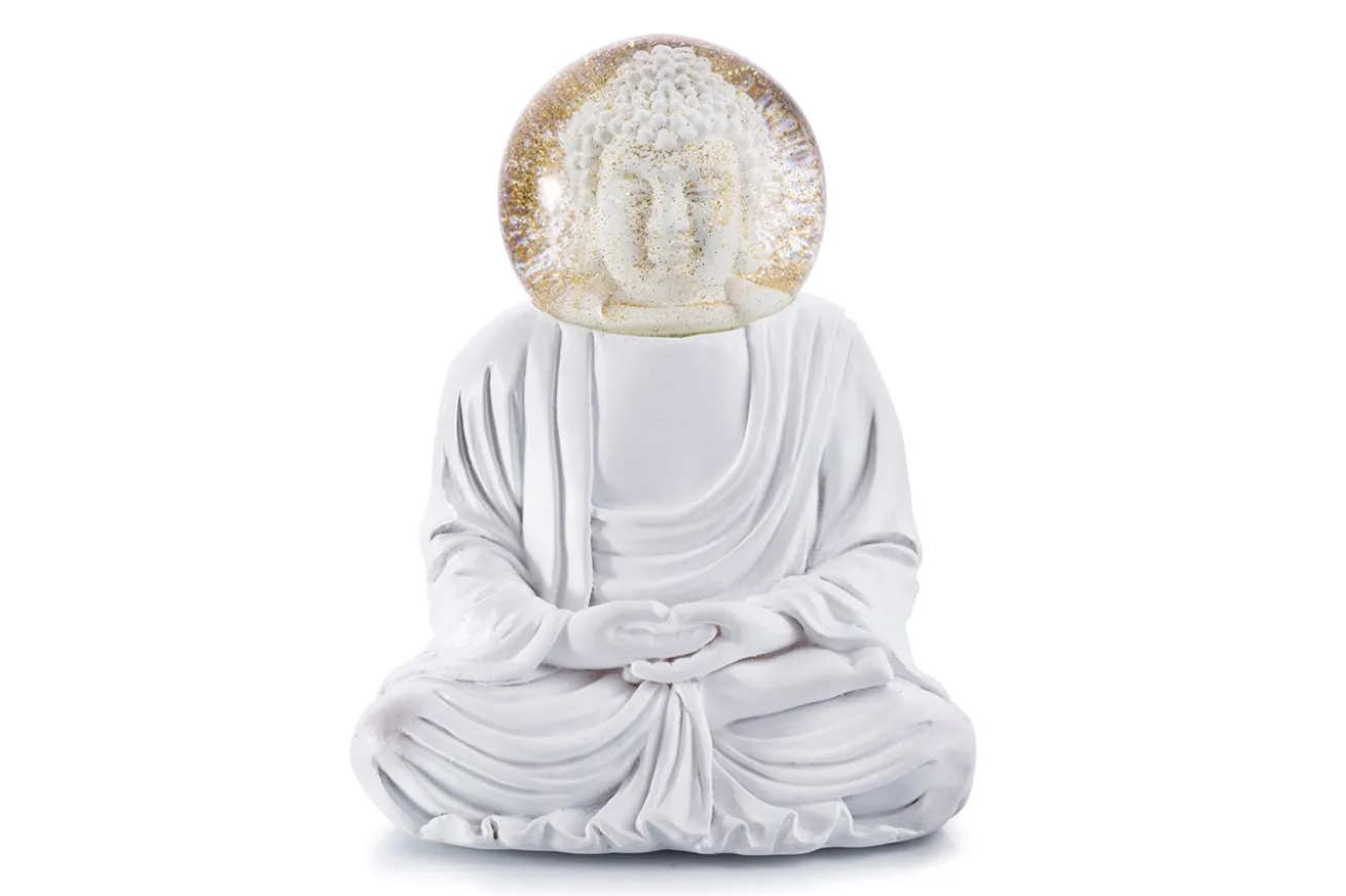 Dekofigur Summerglobe The Buddha weiß