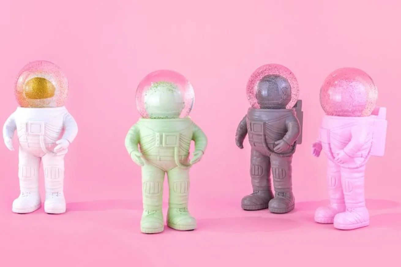 Dekofigur The Astronauts Giant weiss
