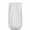 Dekokorb Metall weiss H 34,5cm