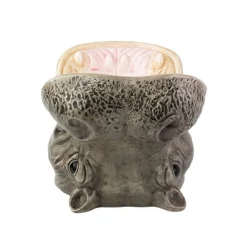 Dekoschale Hippo grau