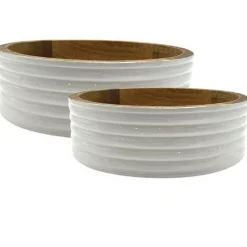Dekoschalen 2er Set Mangoholz