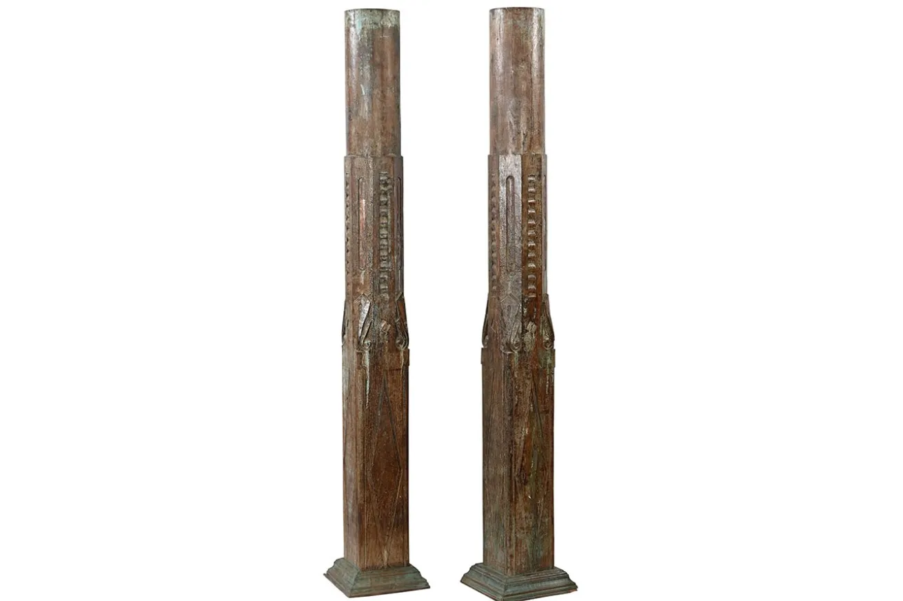 Dekosäule Massivholz H ca 150 cm