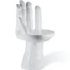 Designersessel Hand Polyester weiss