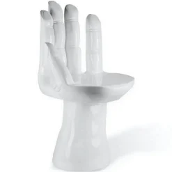 Designersessel Hand Polyester weiss