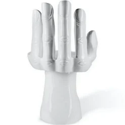 Designersessel Hand Polyester weiss