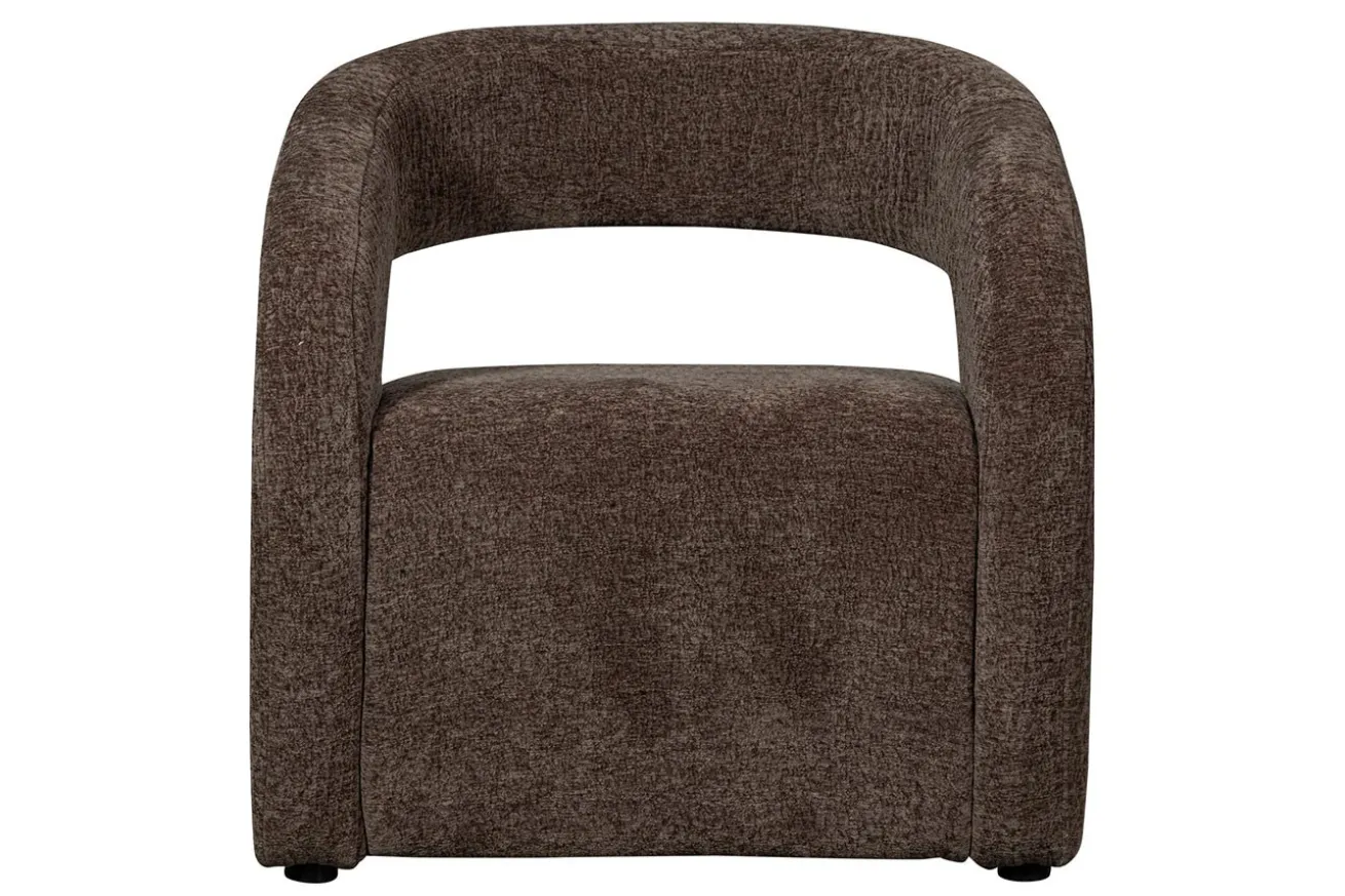 Designersessel Radia Stoff braun