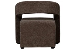 Designersessel Radia Stoff braun