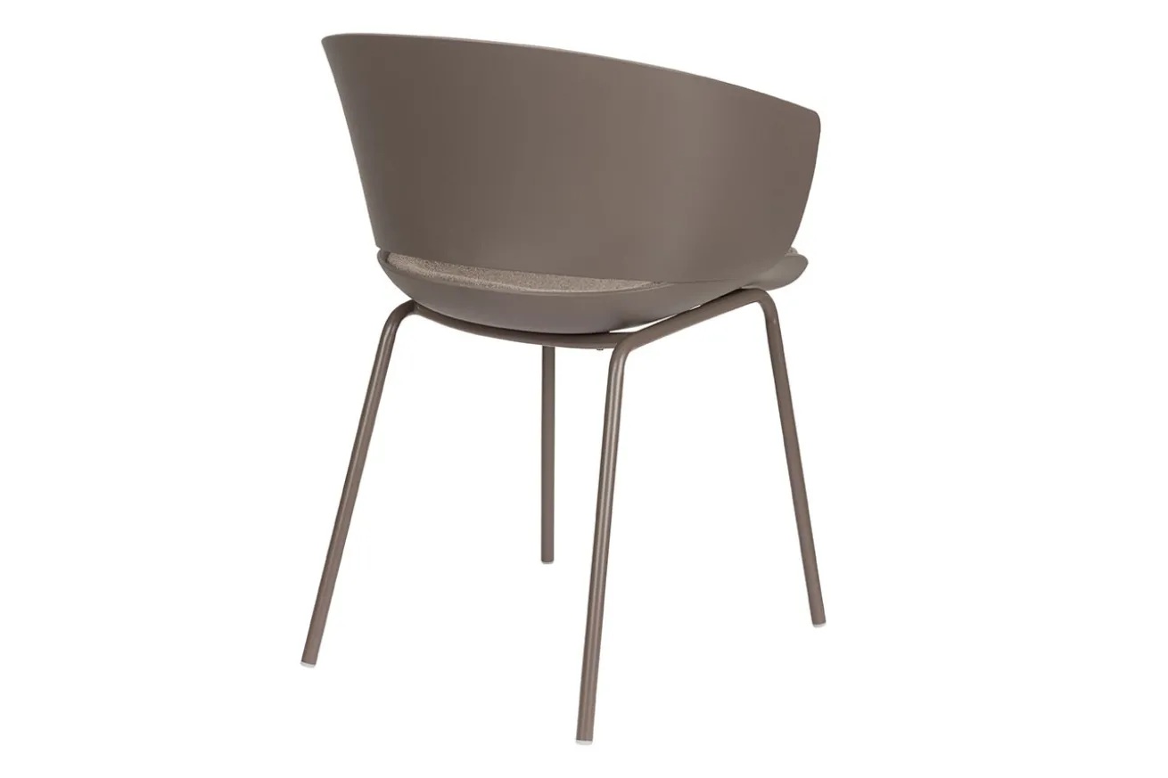 Designerstuhl Jessi Kunststoff taupe