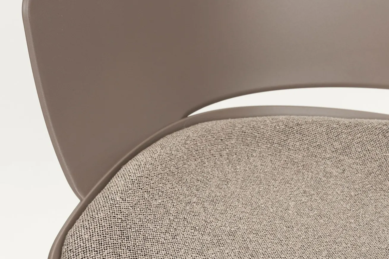Designerstuhl Jessi Kunststoff taupe