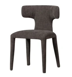 Designerstuhl Kermit Stoff graubraun