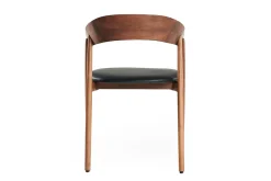 Designerstuhl Unaj mit Arm Nussbaum