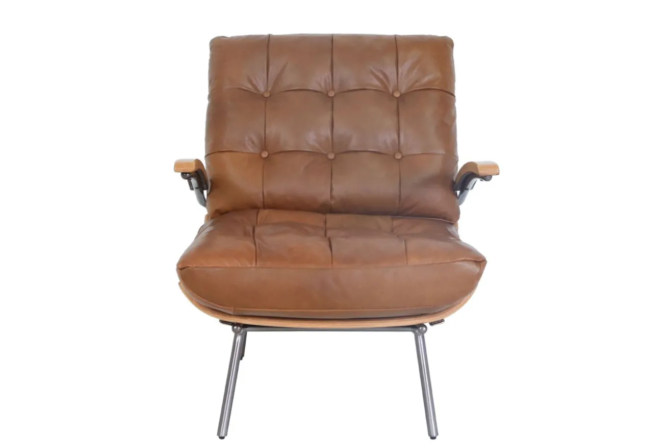 Designsessel Marco Chester Leder hellbraun