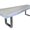 Designtisch Suarholz weiss pigmentiert 300*100 cm