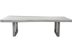 Designtisch Suarholz weiss pigmentiert 300*100 cm