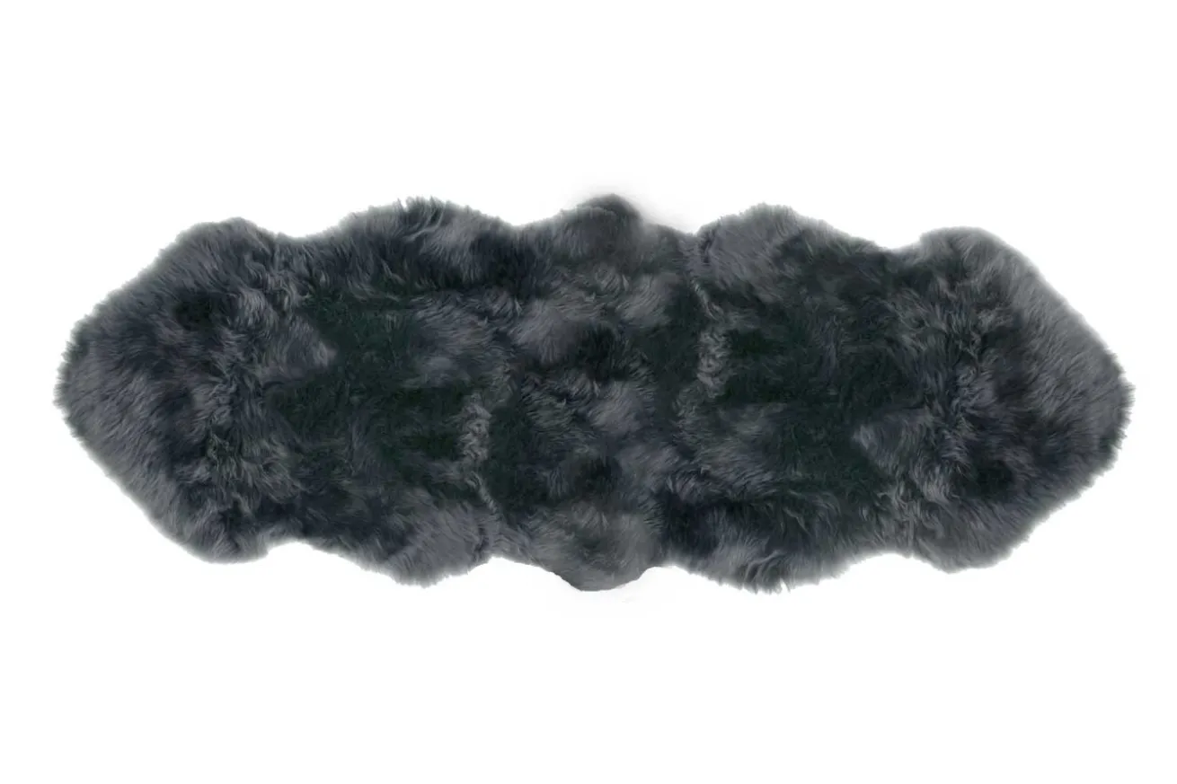Doppelfell grau B 180-190 cm