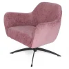 Drehsessel Moni Stoffbezug Samt rosa